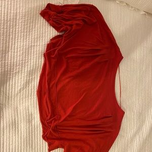 Red Free People pullover
